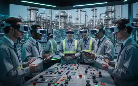 Ingenieure überwachen in einem Kontrollraum eine Chemieanlage, symbolisierend Mitarbeiterbeteiligung und digitale Sicherheitsprozesse. - Foto: über boerse-global.de