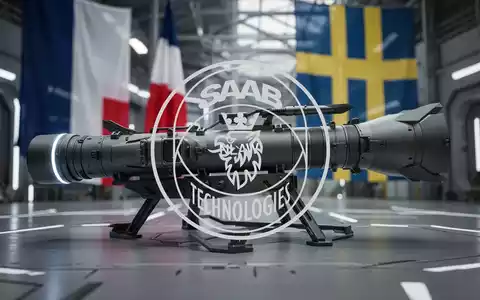Eine NLAW-Rakete in einer High-Tech-Einrichtung mit angedeuteten französischen und schwedischen Elementen im Hintergrund. - Foto: über boerse-global.de