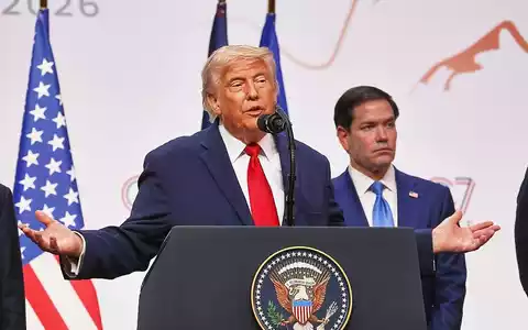 Donald Trump und Marco Rubio am 17.06.2026 - Foto: via dts Nachrichtenagentur