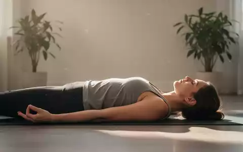 Eine Person liegt ruhig auf dem Boden, umgeben von weichem Licht und Schatten, in einem Zustand tiefer Entspannung oder Meditation. - Foto: über boerse-global.de