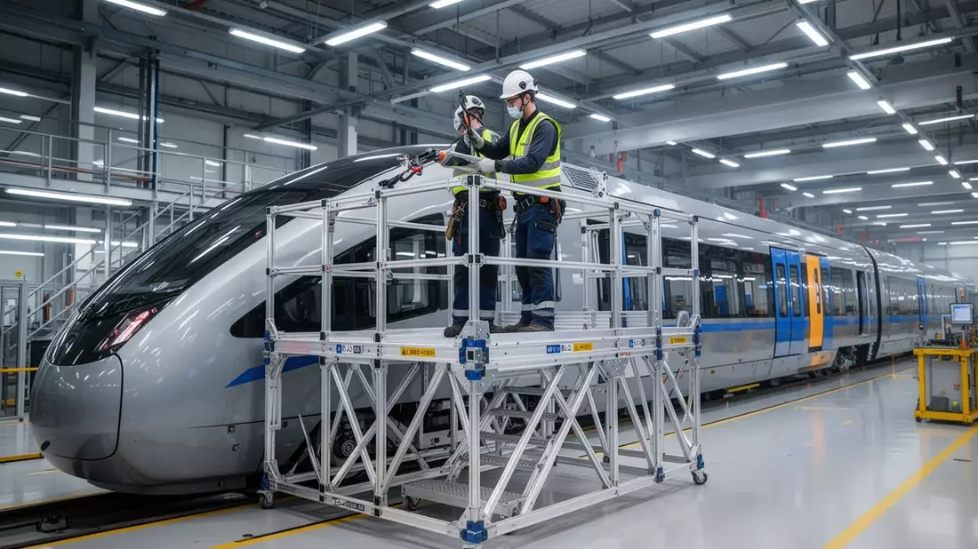 KRAUSE rüstet Alstom-Werk mit maßgeschneiderten Arbeitsbühnen aus