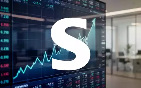 Nahaufnahme einer digitalen Börsenanzeige mit starkem Aufwärtstrend, im Hintergrund ein unscharfes, modernes Büro. - Foto: über boerse-global.de