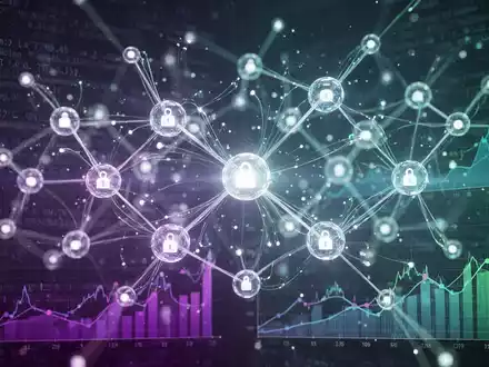 A glowing, interconnected network of digital nodes and data streams, representing AI agents and consumption-based pricing models in enterprise AI. - Foto: über boerse-global.de