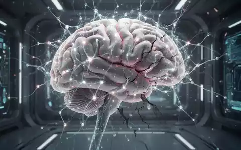 Ein stilisiertes, leuchtendes neuronales Netzwerk überlagert ein menschliches Gehirn, wobei einige Verbindungen verblasst oder unterbrochen sind. - Foto: über boerse-global.de