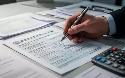 Eine Hand hält einen Stift und zeigt auf ein deutsches Sozialversicherungsformular mit vielen Kästchen und Abschnitten. - Foto: über boerse-global.de