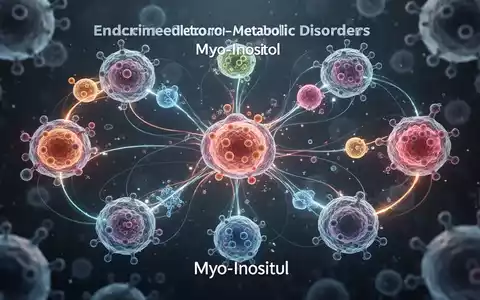 Eine Nahaufnahme von stilisierten Zellen und metabolischen Pfaden, die die komplexen endokrin-metabolischen Störungen bei PMOS und die Wirkung von Myo-Inositol darstellen. - Foto: über boerse-global.de