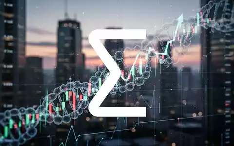 Ein digitaler Aktienchart mit starkem Aufwärtstrend und angedeuteter DNA-Helix, im Hintergrund eine verschwommene Finanzszene. - Foto: über boerse-global.de