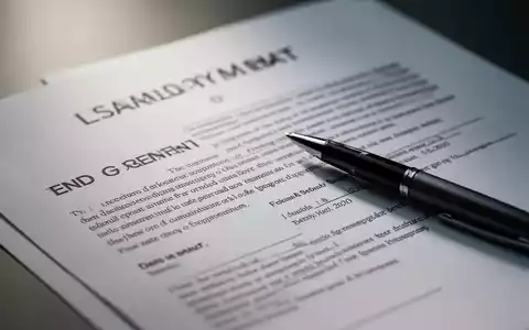 Nahaufnahme eines juristischen Dokuments oder Vertrags mit einem darauf liegenden Stift, der das Ende eines Arbeitsverhältnisses symbolisiert. - Foto: über boerse-global.de