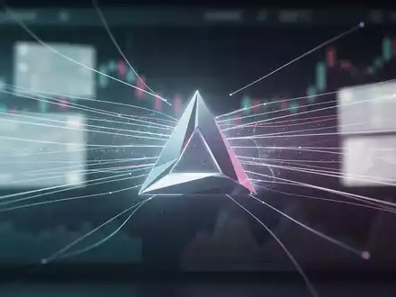 Abstrakte Darstellung eines Börsengangs (IPO) mit leuchtenden digitalen Linien und einem stilisierten 'A' für Anthropic. - Foto: über boerse-global.de