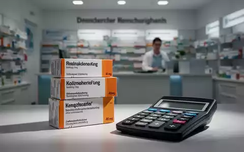 Eine Nahaufnahme von Medikamentenschachteln und einem Taschenrechner vor dem unscharfen Hintergrund einer Apotheke oder Arztpraxis. - Foto: über boerse-global.de