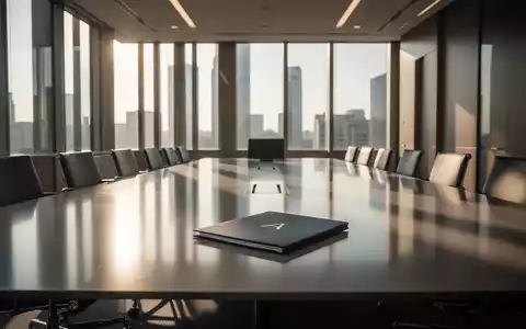 Ein leerer, moderner Konferenzraum mit einem großen Tisch und Stühlen, von Sonnenlicht durchflutet. - Foto: über boerse-global.de
