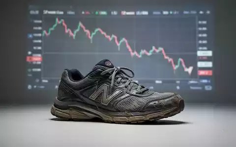 Ein einzelner Sportschuh auf einer minimalistischen Oberfläche mit einem unscharfen, absteigenden Börsenchart im Hintergrund, der ein 52-Wochen-Tief andeutet. - Foto: über boerse-global.de
