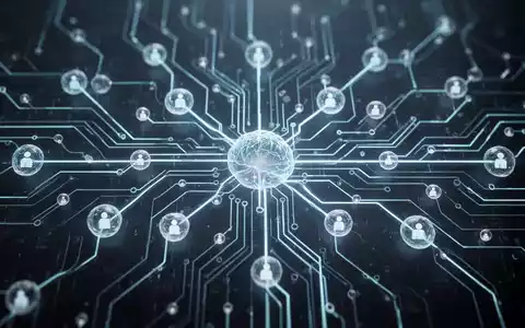 A glowing, abstract digital network with interconnected nodes, symbolizing advanced AI and productivity applications. - Foto: über boerse-global.de
