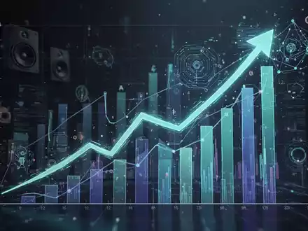 Eine stilisierte Grafik mit aufsteigendem Trend, die Umsatzwachstum und finanzielle Entwicklung darstellt. - Foto: über boerse-global.de