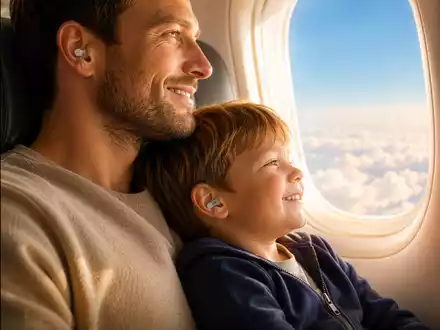 Entspannt fliegen mit Kindern - Foto: Innosan GmbH über pressetext.de