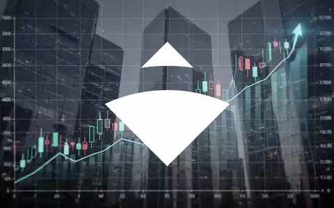 Abstrakte Darstellung eines steigenden Aktienkurses mit Geschäftshäusern im Hintergrund, symbolisiert eine Übernahme. - Foto: über boerse-global.de