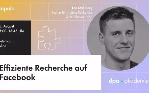 Effiziente Recherche auf Facebook - Foto: presseportal.de