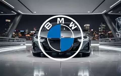 Ein elegantes, modernes BMW-Fahrzeug in einem futuristischen Showroom, das Innovation und Führungsrolle in der Automobilindustrie symbolisiert. - Foto: über boerse-global.de