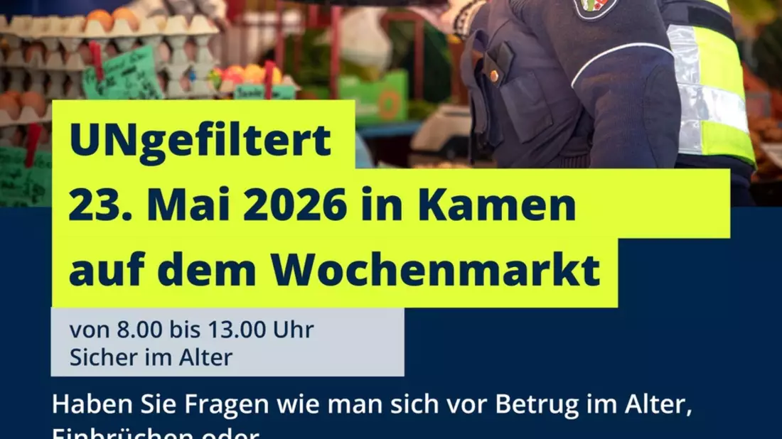 POL-UN: Kamen - UNgefiltert auf dem Wochenmarkt - Bild: presseportal.de