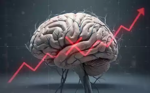 Ein stilisiertes menschliches Gehirnmodell mit dezenten neuronalen Pfaden und einem roten 'X', das eine gescheiterte Studie symbolisiert. - Foto: über boerse-global.de