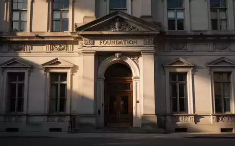Eine imposante, historische Gebäudefassade, die Stabilität und das Erbe einer Stiftung symbolisiert, bei Sonnenuntergang. - Foto: über boerse-global.de