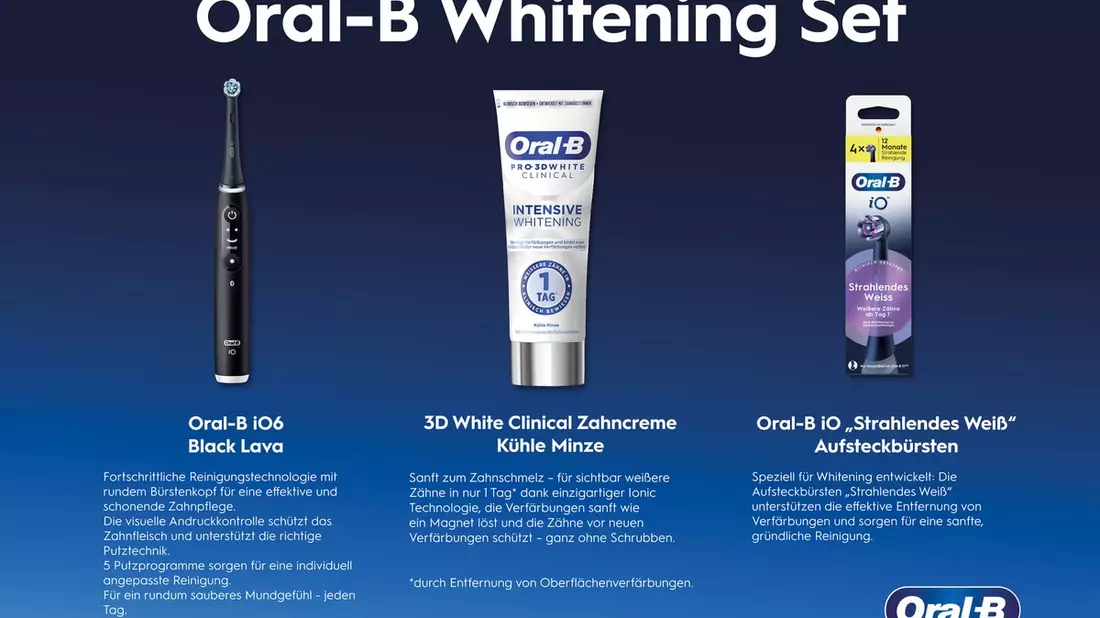 Amazon Prime Days: Better Together - Dieses Oral-B Whitening-Set bringt dein Lächeln zum Strahlen - Bild: presseportal.de