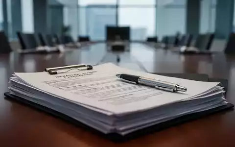 Nahaufnahme von juristischen Dokumenten und einem Stift, die Arbeitsrecht und neue Regulierungen symbolisieren. Im Hintergrund ein modernes Büro. - Foto: über boerse-global.de