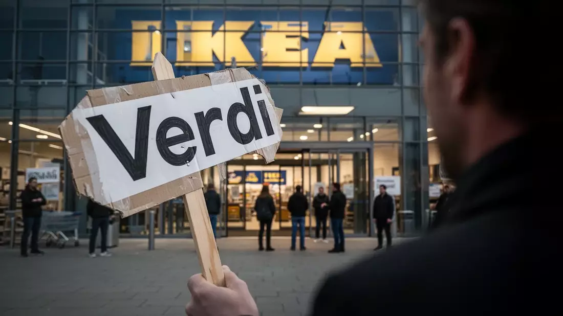 Verdi ruft zu bundesweiten Warnstreiks bei Ikea auf