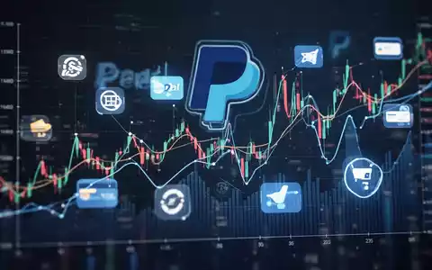 A dynamic graph showing upward and downward trends, overlaid with abstract digital payment symbols, representing financial market fluctuations. - Foto: über boerse-global.de