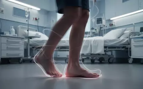 Nahaufnahme der Beine und Füße einer Person mit leichter Unschärfe und subtilen Lichtspuren, die Bewegung oder Unbehagen andeuten. - Foto: über boerse-global.de