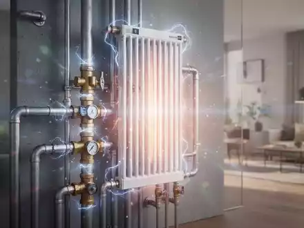 Ein modernes Heizsystem in einem deutschen Haus, das Energieeffizienz und erneuerbare Energien symbolisiert. - Foto: über boerse-global.de