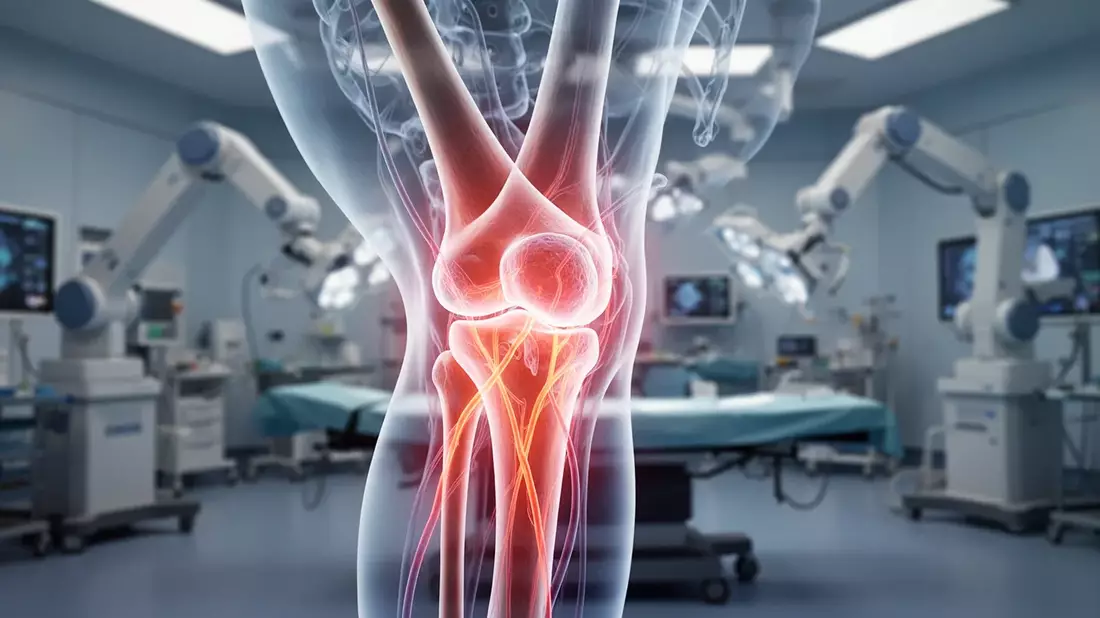 Kniearthrose: Neue Studien zu Embolisation und Roboter-Chirurgie