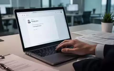 Eine Nahaufnahme einer Hand, die auf einer Laptoptastatur tippt, mit einem E-Mail-Interface auf dem Bildschirm. - Foto: über boerse-global.de