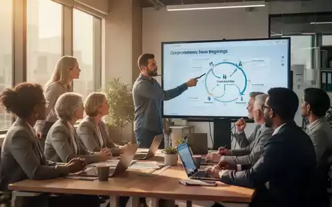 Eine Gruppe Erwachsener in einem modernen Büro nimmt an einer Karriere-Coaching-Sitzung teil und diskutiert berufliche Wege. - Foto: über boerse-global.de