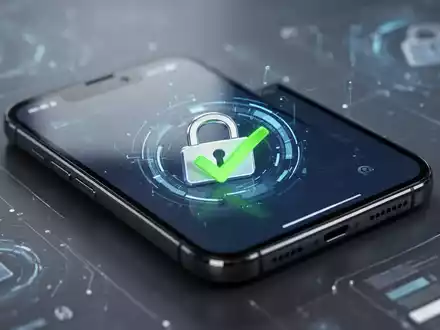 A smartphone screen showing a secure digital lock icon and a green checkmark, representing new password management features. - Foto: über boerse-global.de