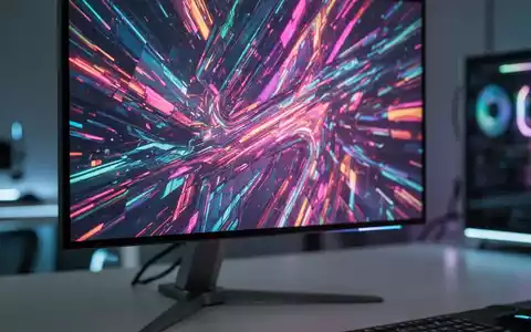 Close-up of a high-performance 4K gaming monitor showing vivid, detailed graphics, highlighting its sleek design and advanced display technology. - Foto: über boerse-global.de