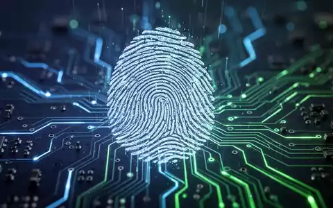 A glowing digital fingerprint merges with a circuit board, symbolizing secure digital identity for government services and digital public infrastructure. - Foto: über boerse-global.de