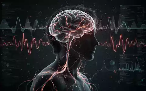 Eine Silhouette einer Person mit überlagerten, subtil leuchtenden neuronalen Pfaden, die die Verbindung zwischen Psyche und Schmerz darstellt. - Foto: über boerse-global.de
