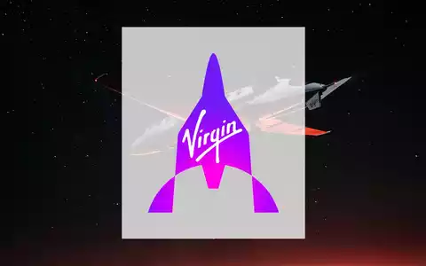 Ein Virgin Galactic Raumschiff stürzt mit roter Lichtspur durch einen dunklen Nachthimmel, Symbol für fallende Aktienkurse. - Foto: über boerse-global.de