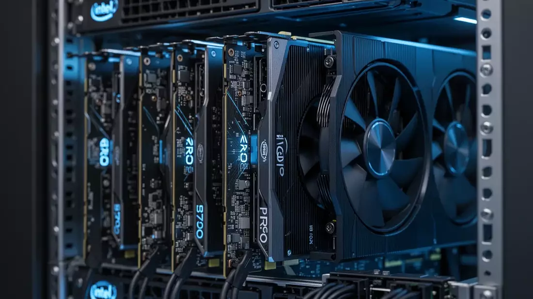 Intel Arc Pro B70: Vier Grafikkarten mit 128 GB VRAM für 3.800 Euro