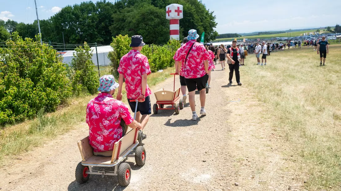 Beim Southside-Festival ist die Hitze ebenfalls ein Thema. - Bild: Silas Stein/doa/dpa
