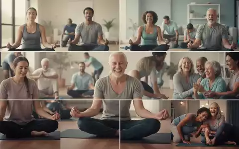 Eine Gruppe von Menschen, die verschiedene Wege zur Stressbewältigung und zum Wohlbefinden nutzen, wie Meditation und Therapie. - Foto: über boerse-global.de