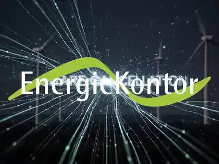 Abstrakte Darstellung der Aktienrücknahme mit digitalen Linien, die sich auflösen, und unscharfen Windkraftanlagen im Hintergrund. - Foto: über boerse-global.de