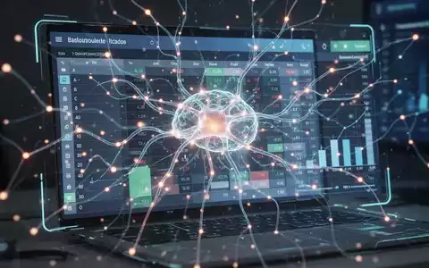 A glowing neural network interface overlaying a digital spreadsheet, symbolizing AI and advanced data analysis in productivity software. - Foto: über boerse-global.de
