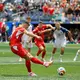 Sorgte vom Punkt für den Endstand: Granit Xhaka. - Bild: Peter Klaunzer/KEYSTONE/dpa