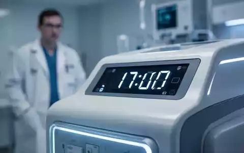 Nahaufnahme eines modernen medizinischen Diagnosetests mit einer digitalen Zeitanzeige von '17:00' vor verschwommenem Hintergrund. - Foto: über boerse-global.de