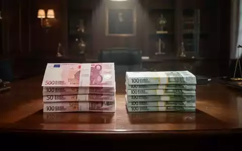 Zwei Geldstapel, Schweizer Franken und Euro, liegen nebeneinander auf einem Holztisch in einem Büro. - Foto: über boerse-global.de