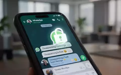 Ein Smartphone-Bildschirm zeigt eine WhatsApp-Nachricht mit einem Symbol für eine einmalige Ansicht und ein Vorhängeschloss. - Foto: über boerse-global.de