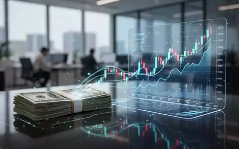Eine stilisierte Darstellung eines Aktienrückkaufs mit Geld und einer digitalen Börsenkurve in einem modernen Finanzumfeld. - Foto: über boerse-global.de
