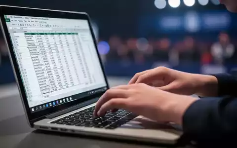 Close-up of hands typing quickly on a laptop keyboard, with a complex Excel spreadsheet displayed on the screen. - Foto: über boerse-global.de